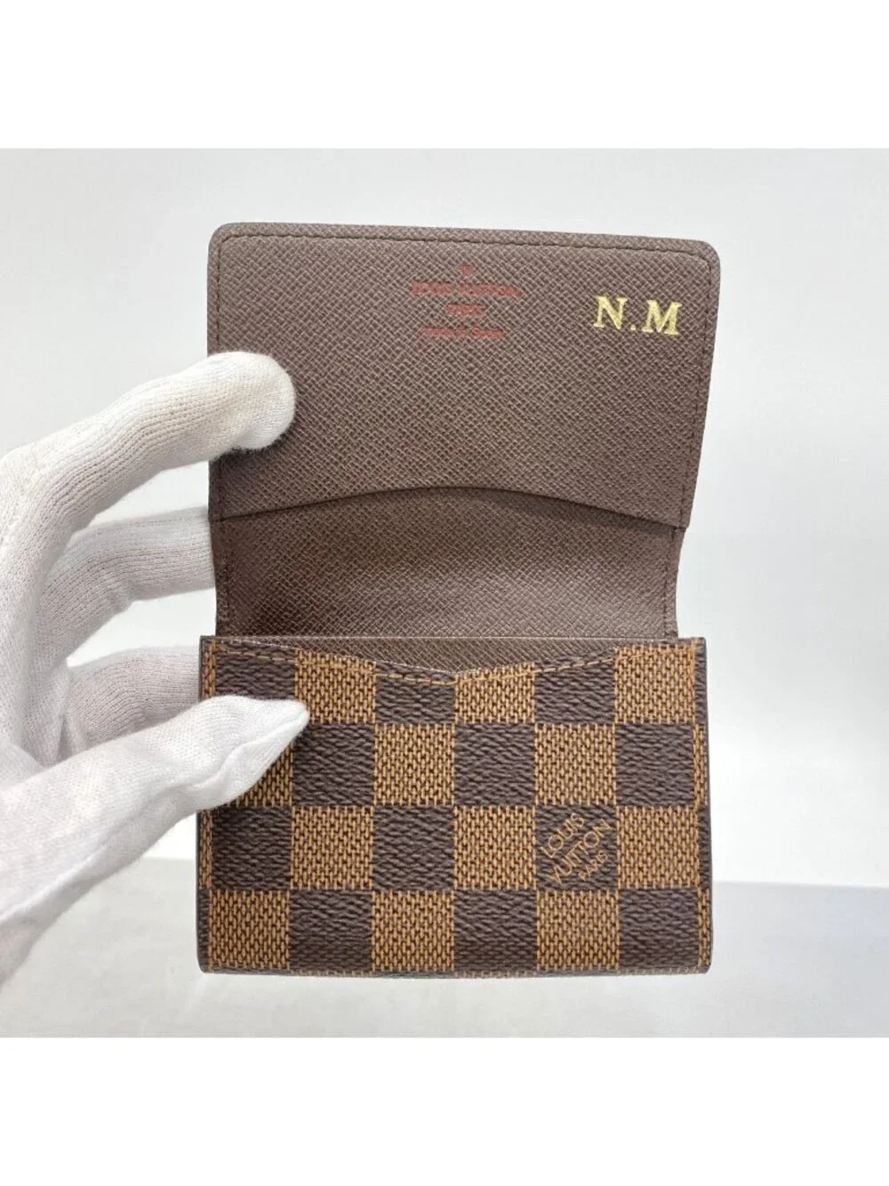 Louis Vuitton Card Case Damier Business Holder Ebene